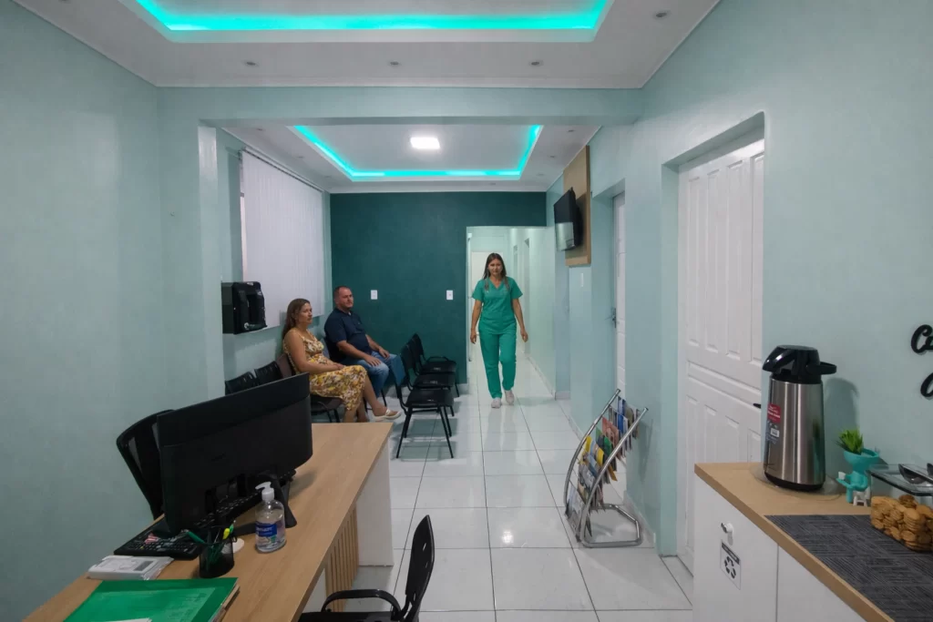 Recepção da clínica