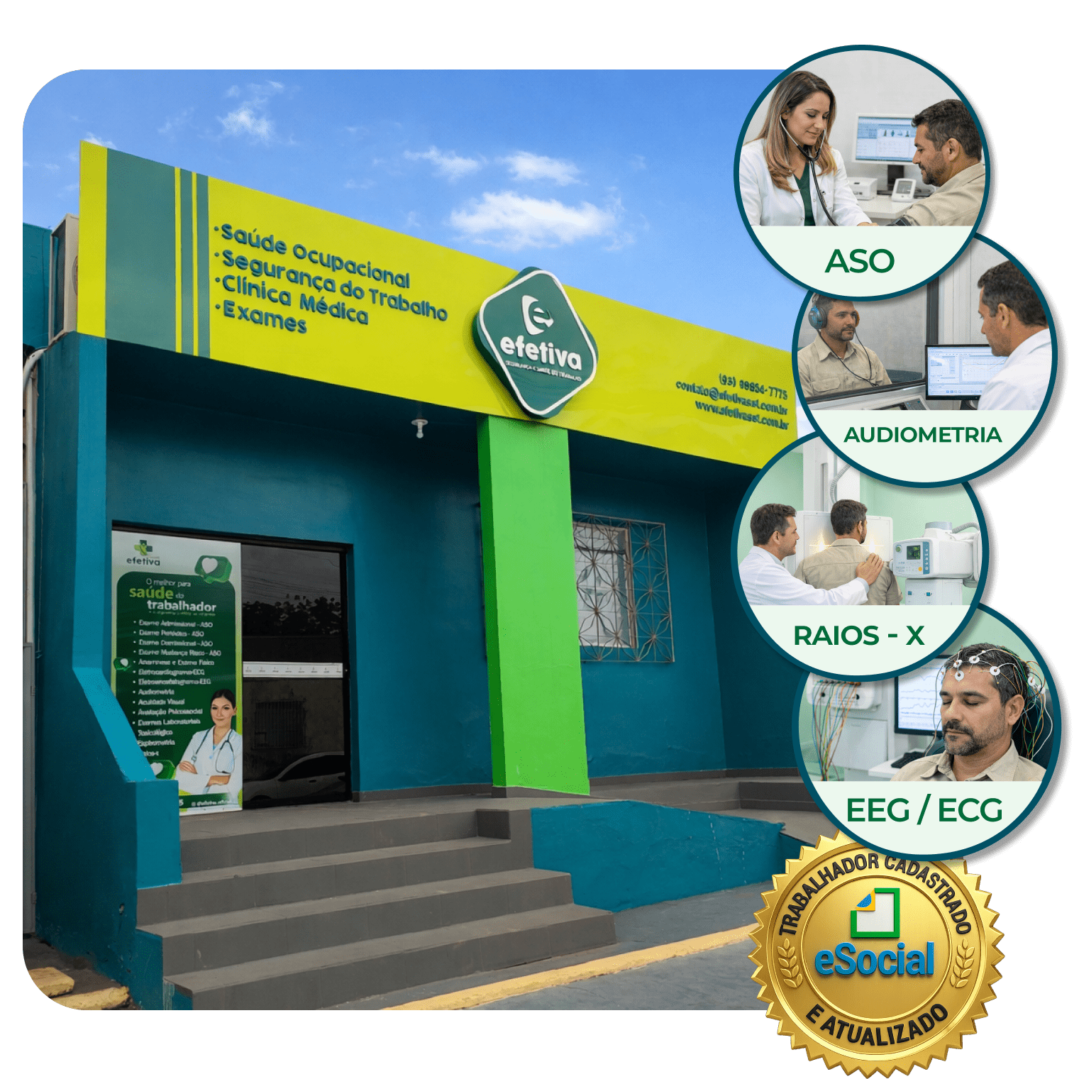 serviços da clínica