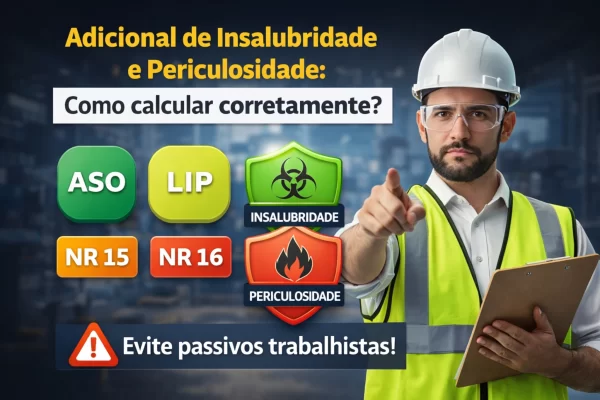 Adicional de insalubridade e periculosidade: como calcular corretamente conforme NR 15 e NR 16