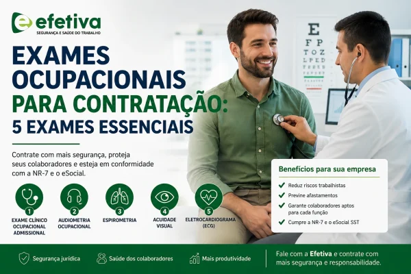 exames ocupacionais para contratação
